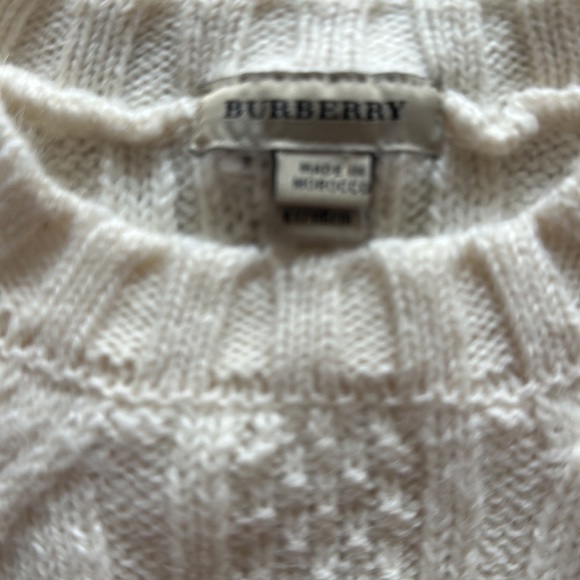 BURBERRY GIRLS ALPACA BLEND SWEATER - Picture 3 of 6